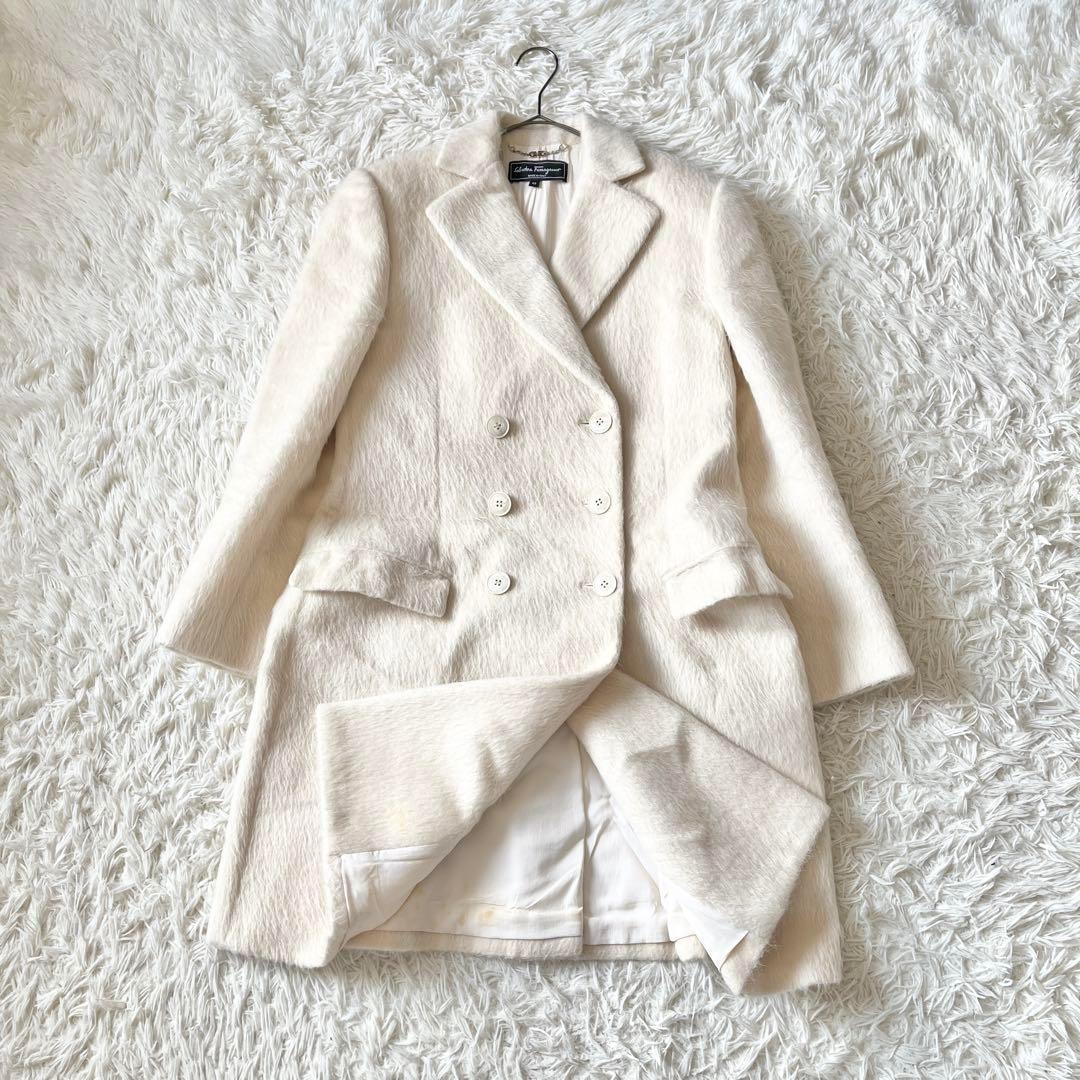 Salvatore Ferragamo フェラガモ チェスターコート ラマウール