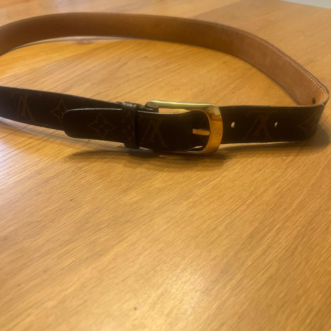 Louis Vuitton ベルト ブラウン ゴールドバックル