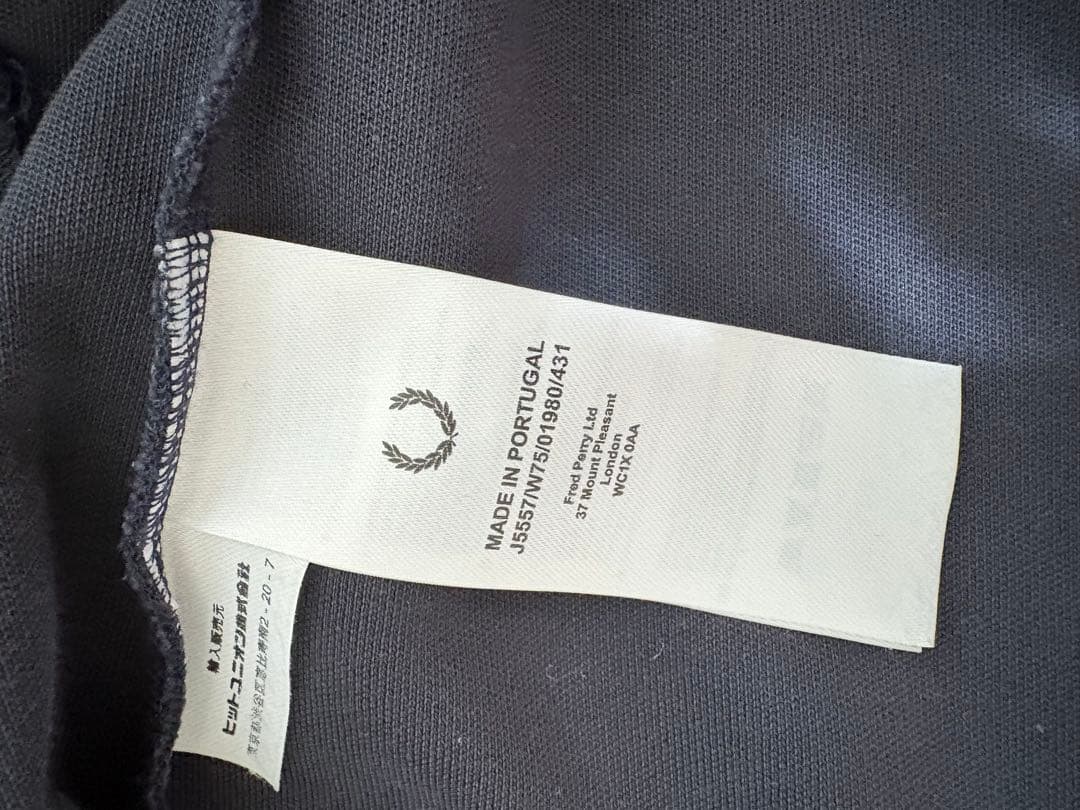 フレッドペリー/トラックジャケット/ネイビー✖️イエロー/Sサイズ