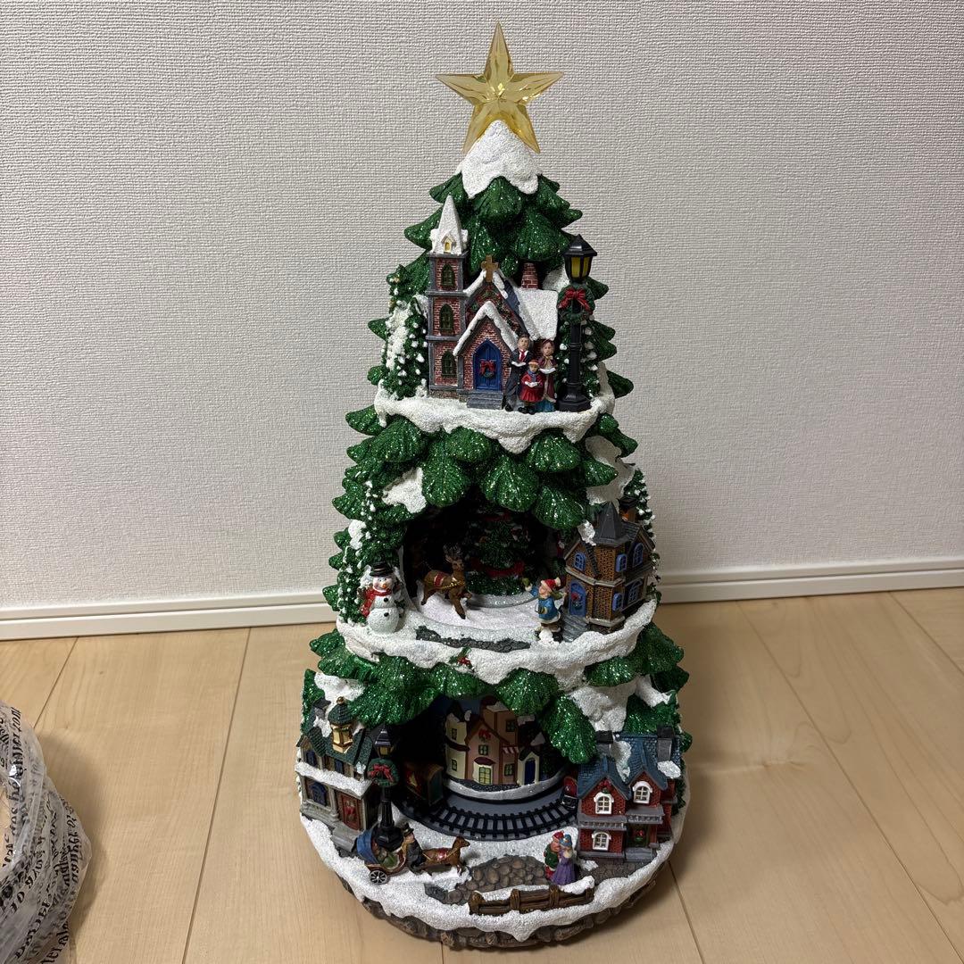 LED Animated Tree クリスマスツリー ジオラマ 音楽 ライト