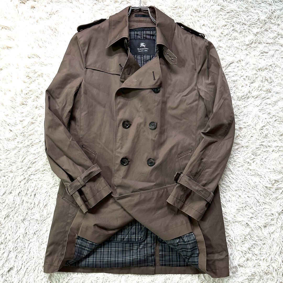 バーバリーブラックレーベル トレンチコート ノバチェック ライナー付き