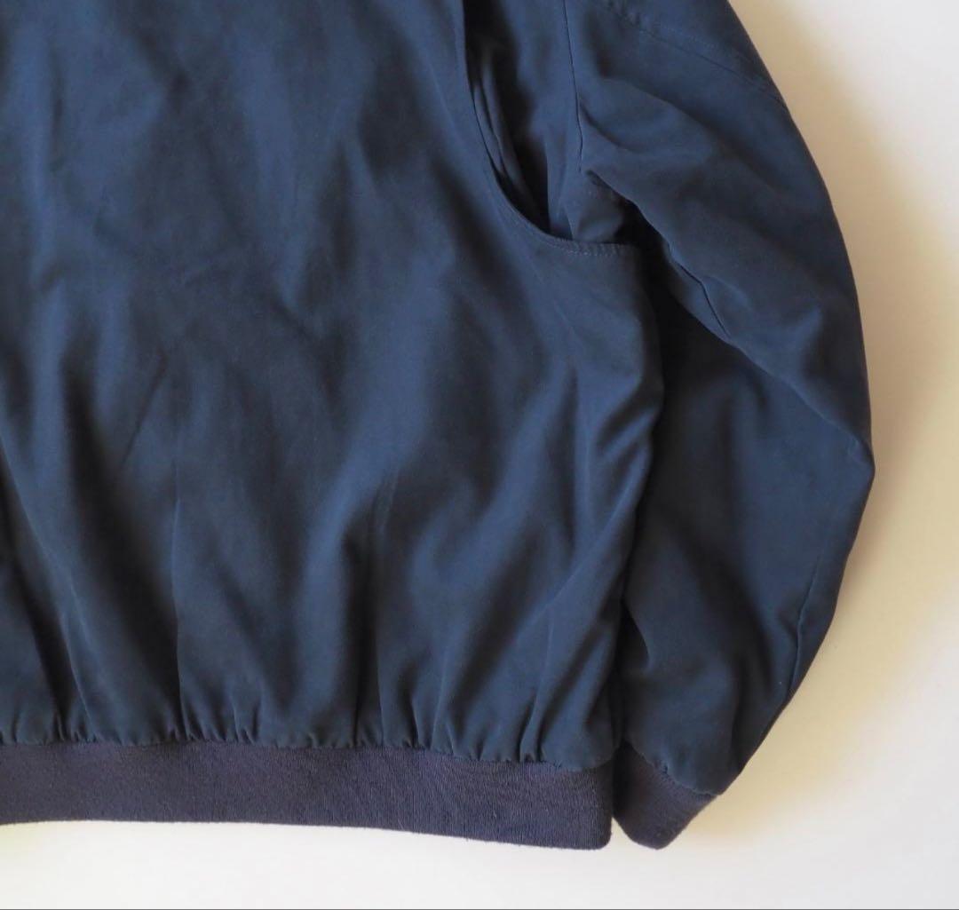 さ*つ様 エルエルビーン　スイングトップ　スエード　ネイビー　裏地チェック　美品