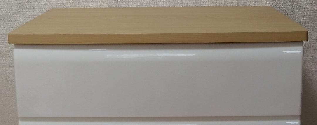 PES CST　収納チェスト　4段　ナチュラル＊ホワイト　幅74㎝