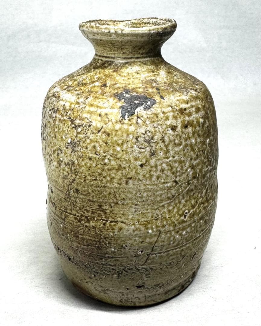 桃山〜江戸初期 古唐津 青唐津徳利 無傷 箱付 時代物 古美術 WWTT233