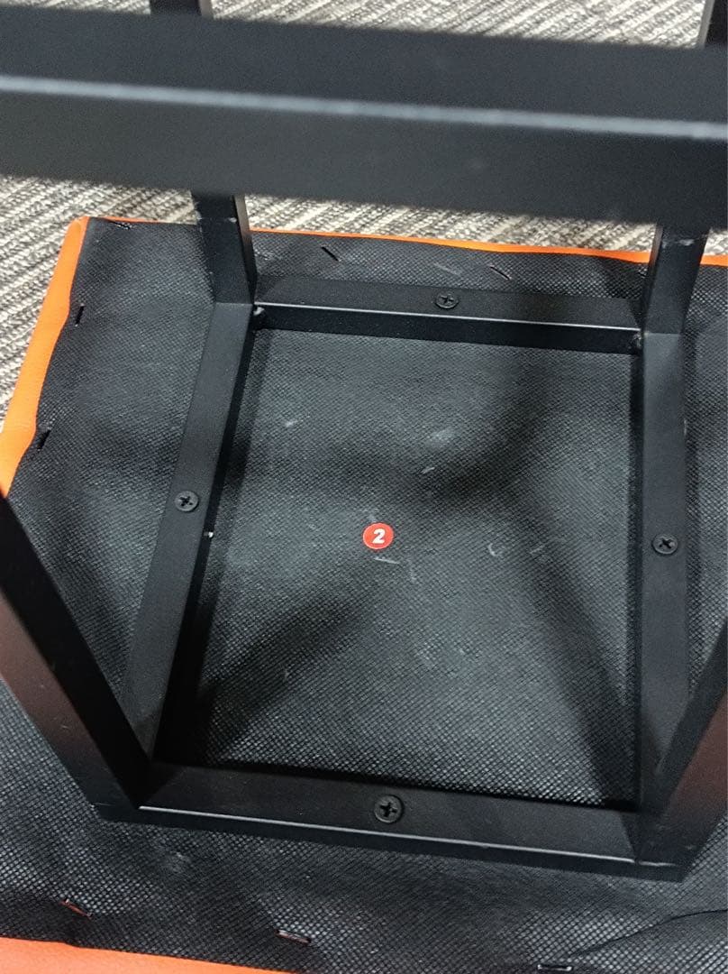 八6628【新品未使用】 5in1 スツールチェア　オレンジ