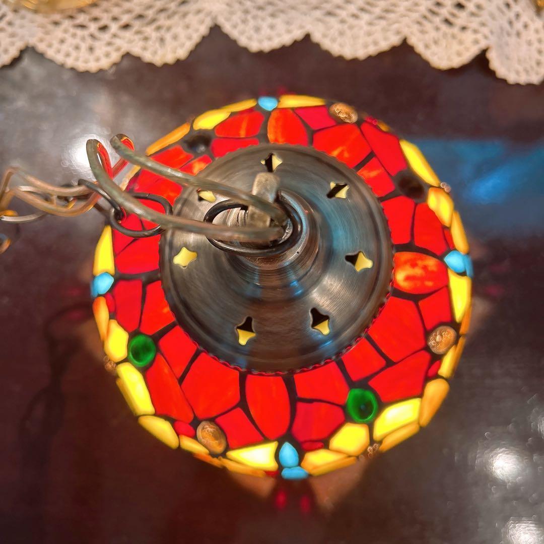 とんぼ モチーフ ステンドグラス ペンダントランプ 1灯式 シーリングランプ