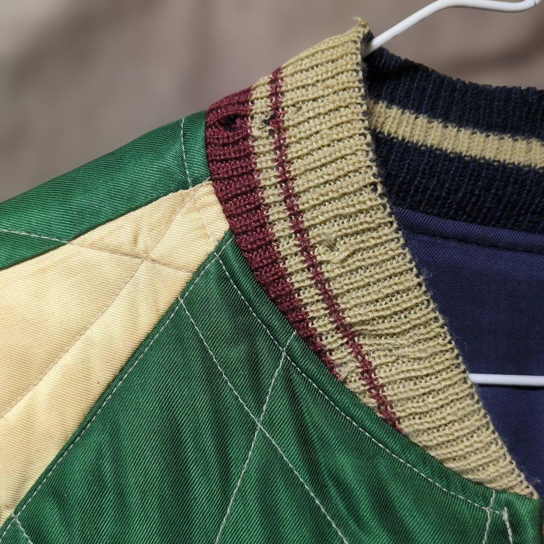 1*5様 東洋　スカジャン　Lサイズ　キルティング　虎　緑　TT11592 初期