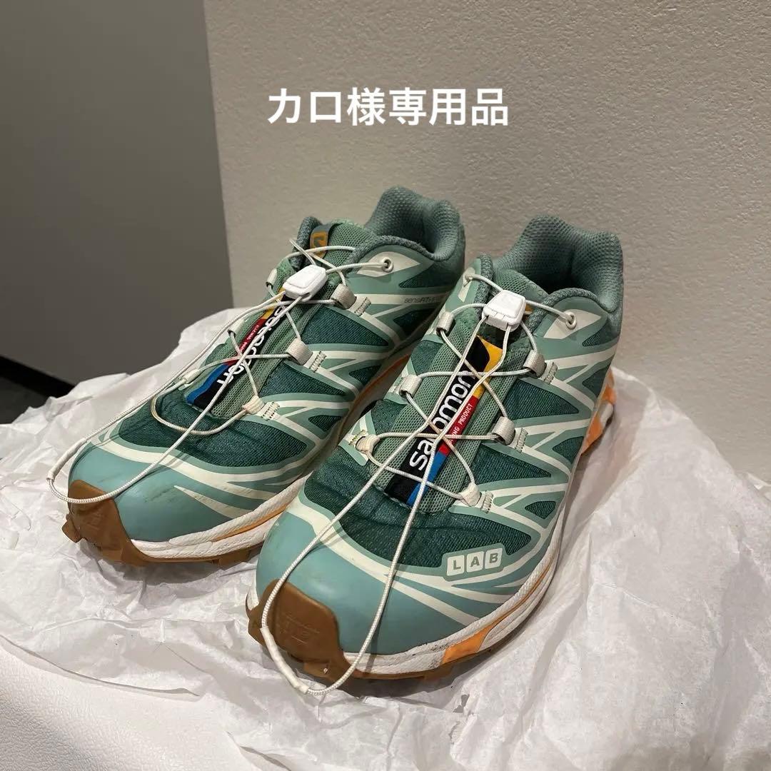 【専用品】SALOMON トレイルランニングシューズ グリーン