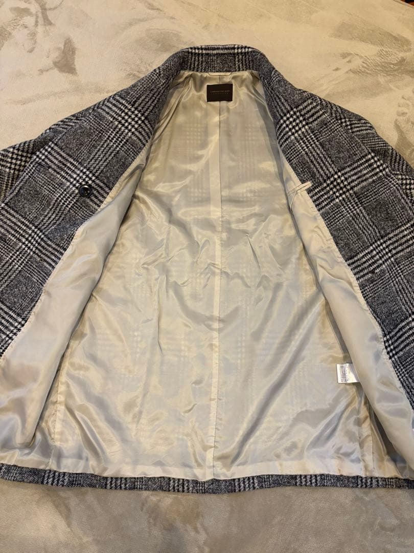 お値下げ！TOMORROWLAND チェック柄 ダブルブレストコート　2021