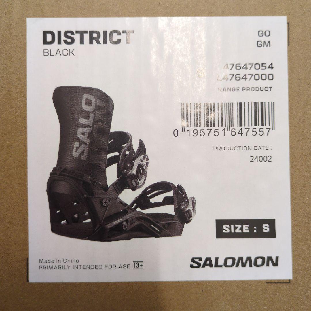 SALOMON ブラック スノーボード ビンディング　サイズS