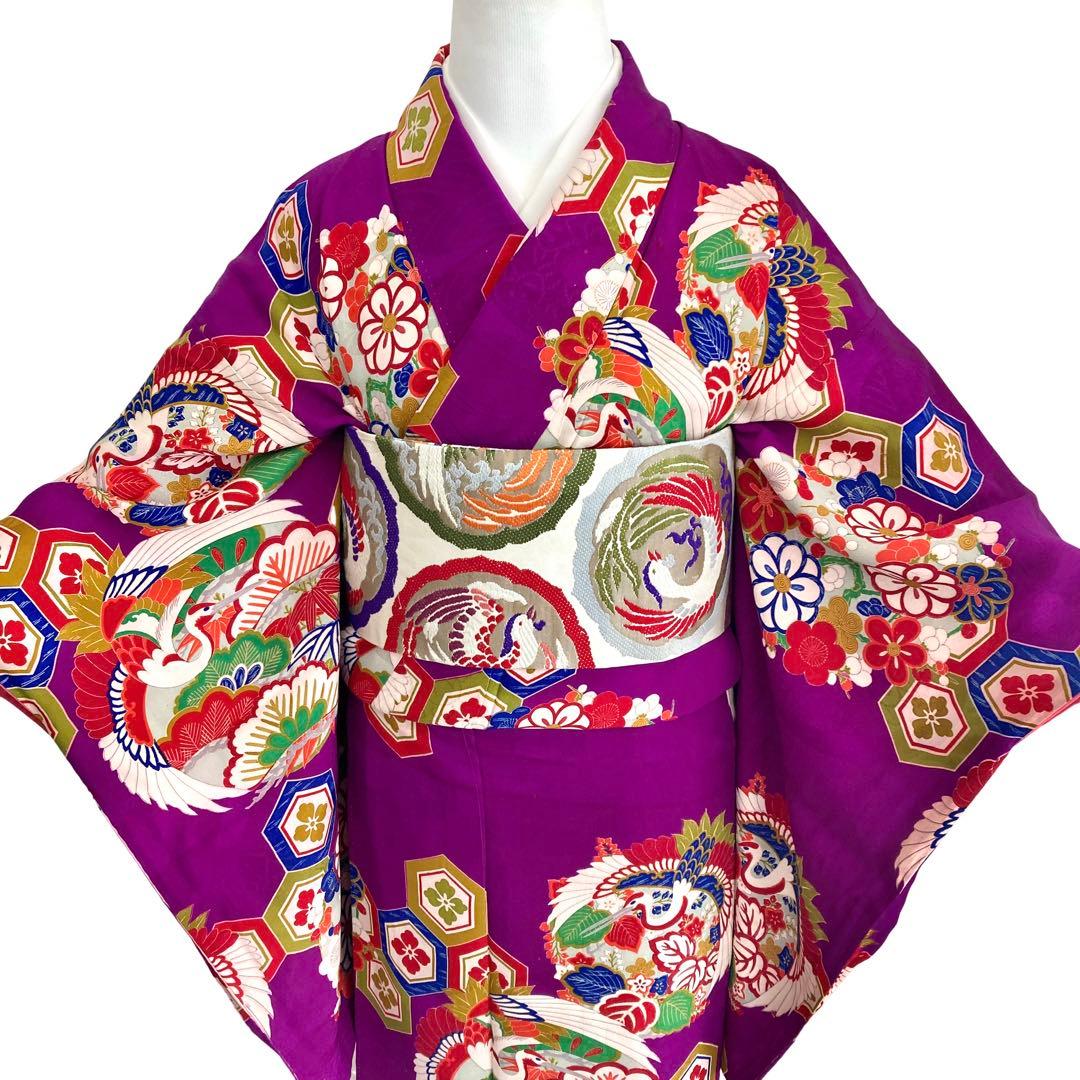 ★ saco Sです★アンティーク　女の子　袴　ジュニア　着物　NO26