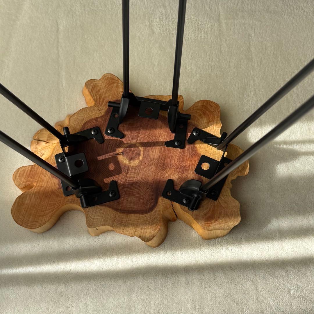 ミニ　コーヒーテーブル　サイドテーブル　切り株　K002