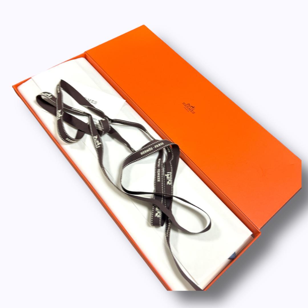 新品　エルメス ネクタイ ファソネ　光沢 H柄 シルク 箱付 ビジネス