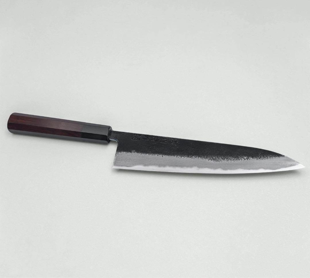 宗利製作所　黒打ち　牛刀　240mm