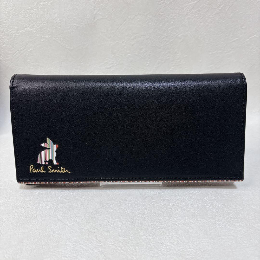 未使用級✨箱付 Paul Smith マーケットラビット 長財布 黒