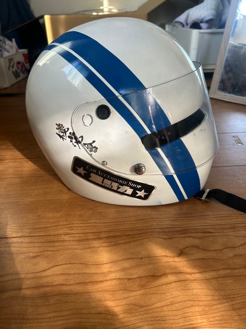 フルフェイスヘルメット ホワイト/ブルー