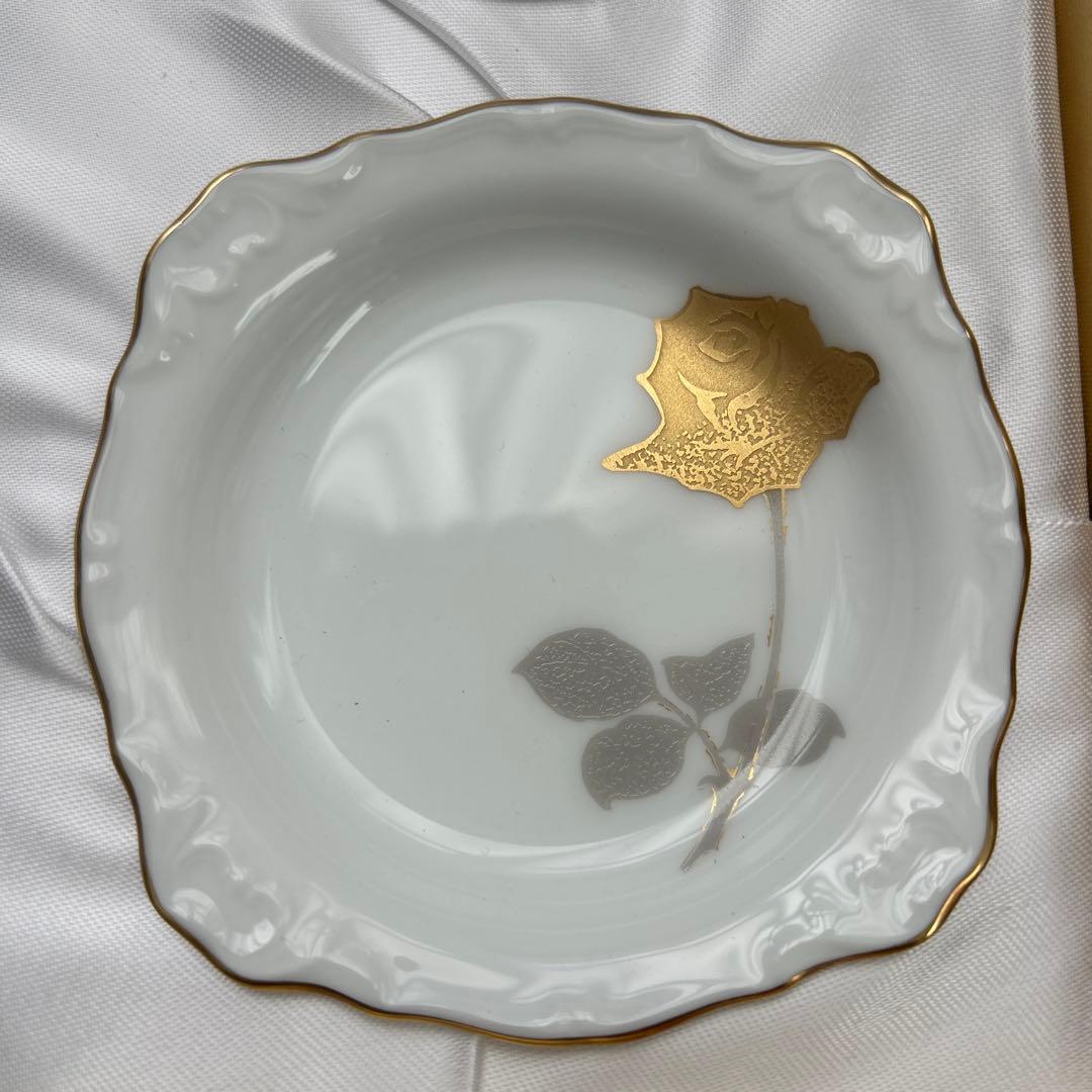 大倉陶園　技法シリーズ　小皿　6枚セット　箱付き　OKURA