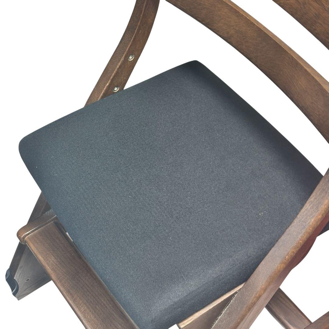 カリモク家具 デスクチェア CU1007 オーク材 学習椅子 高さ調節可