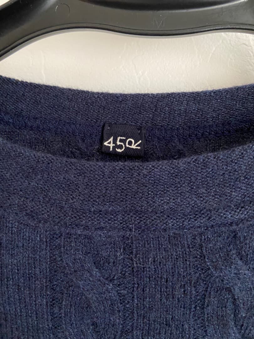 45R フロートケーブルのニットソーチュニック