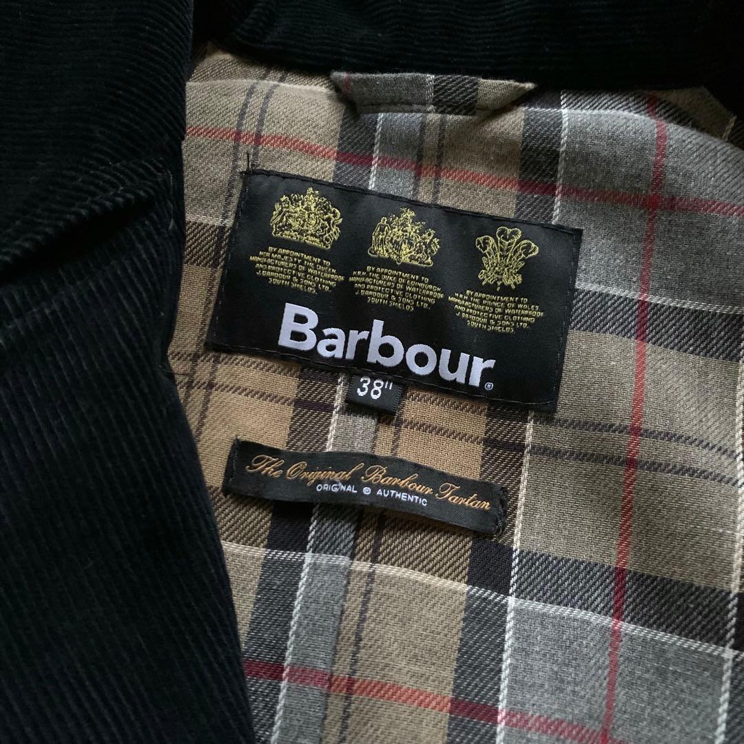 極美品　Barbour バブアー　トレンチコート2LAYER 38 ネイビー