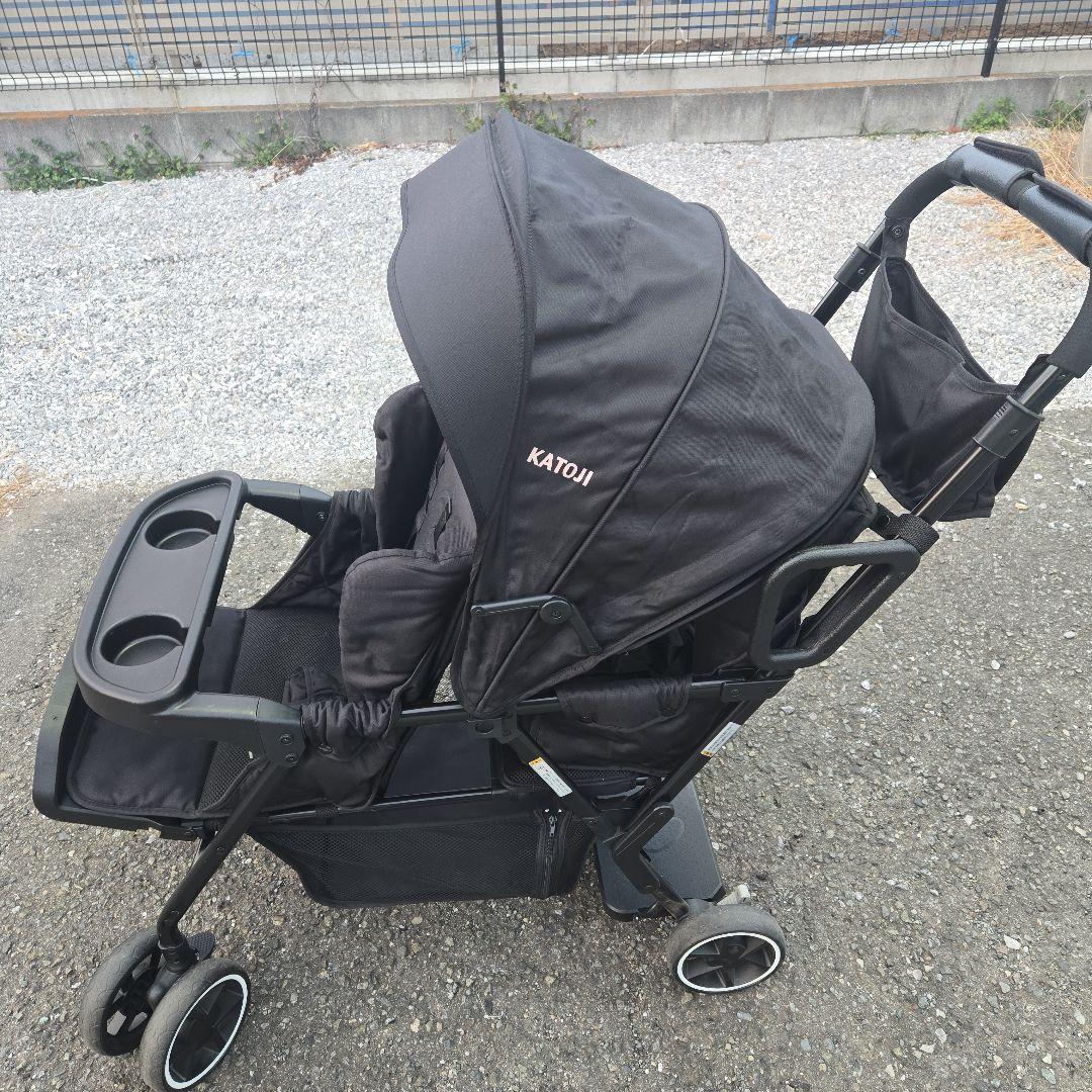 KATOJI 二人でゴー2人乗りベビーカー リアリート付