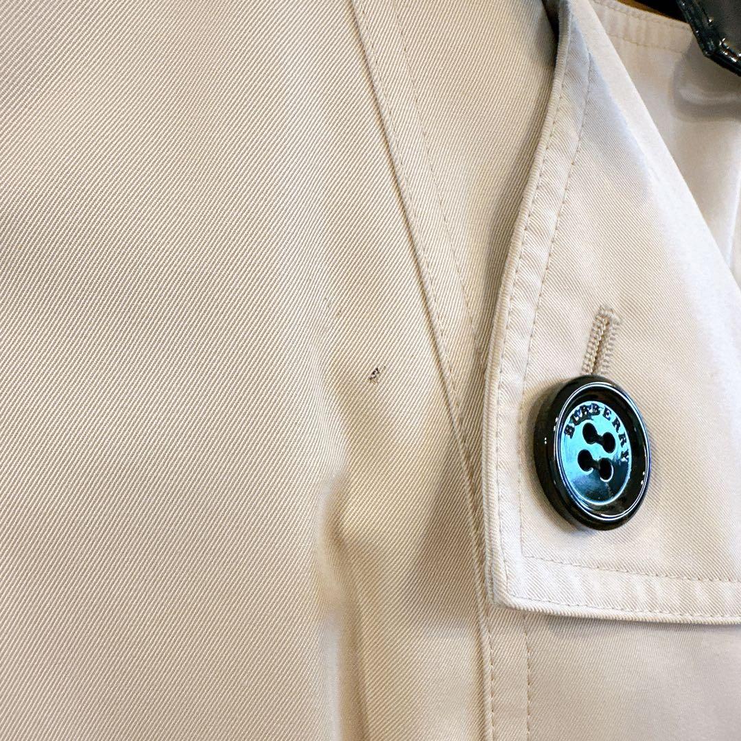 ボ*2様 【美品】BURBERRY バーバリー エナメル 切替 トレンチコートノ