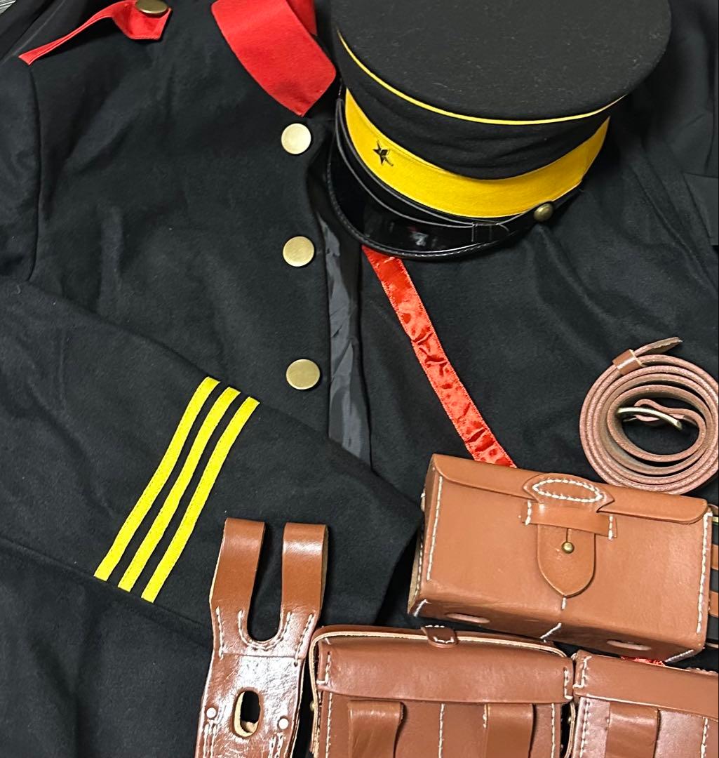 明治陸軍　軍服　軍帽　￼弾薬盒