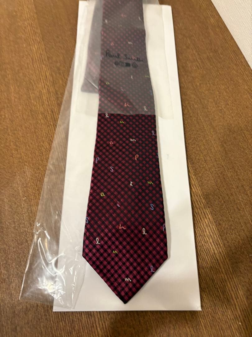 Paul Smith ネクタイ ワインレッド チェック