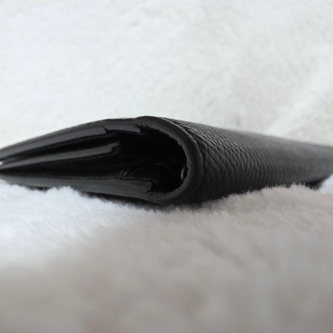 CELINE　ブラック　黒　レザーエンボス　長財布