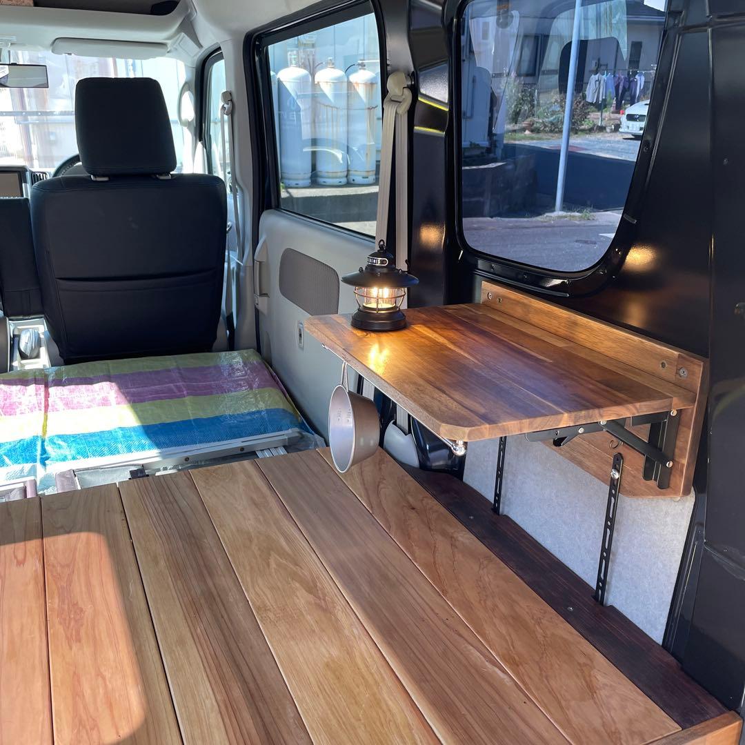 エブリイバン(DA17V)「手作り収納式サイドテーブル」 No.1