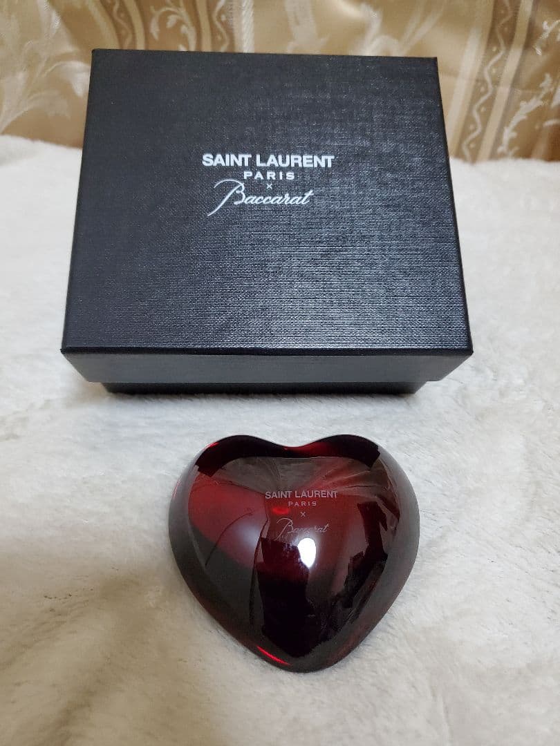 サンローラン　バカラハート　クリスタル
