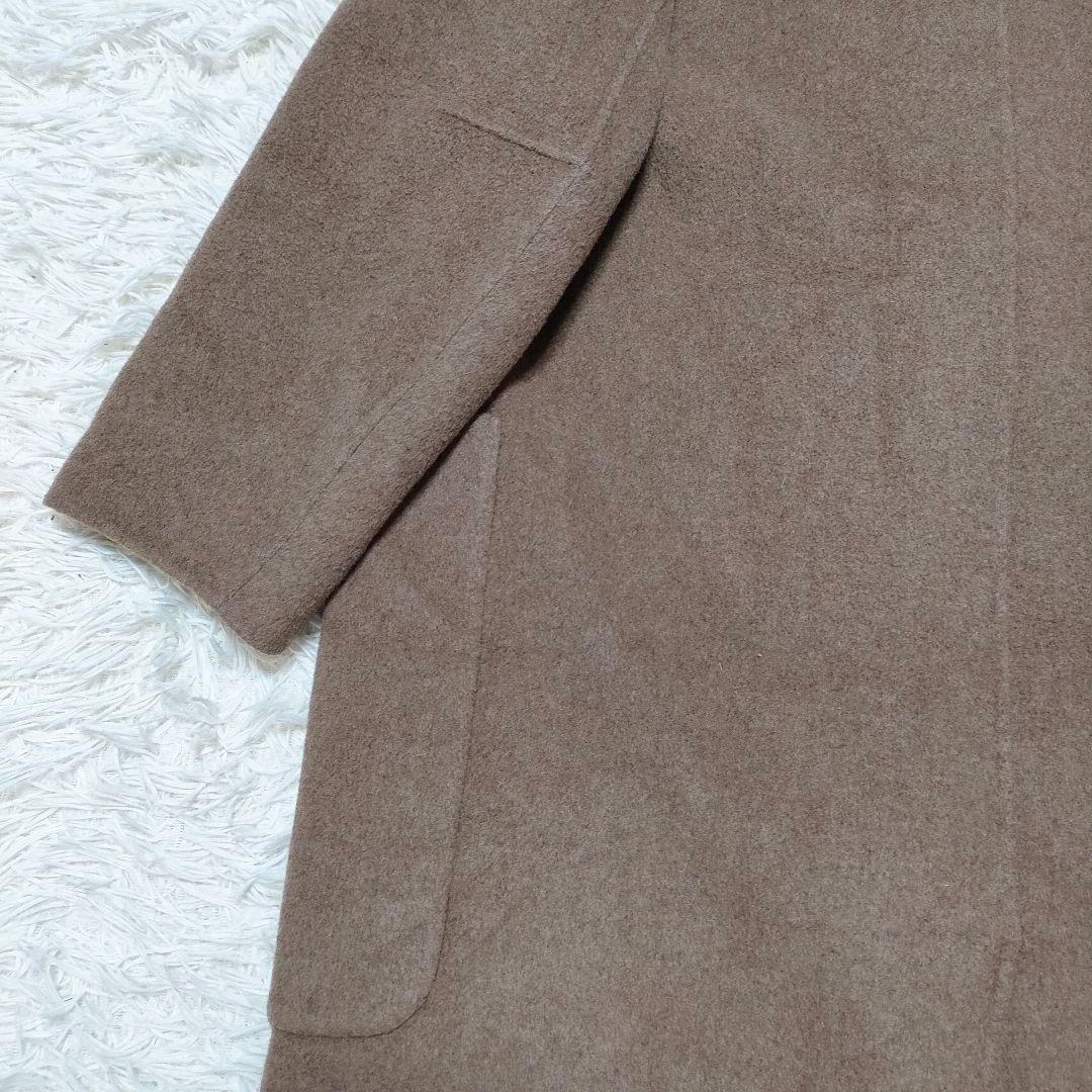 TODAYFUL Wool Over Coat 38 ウール マキシ丈 ブラウン