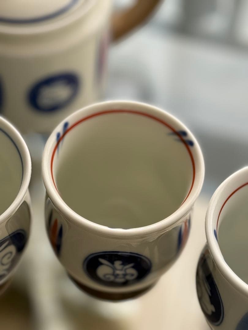 陶器製急須と湯呑みセット