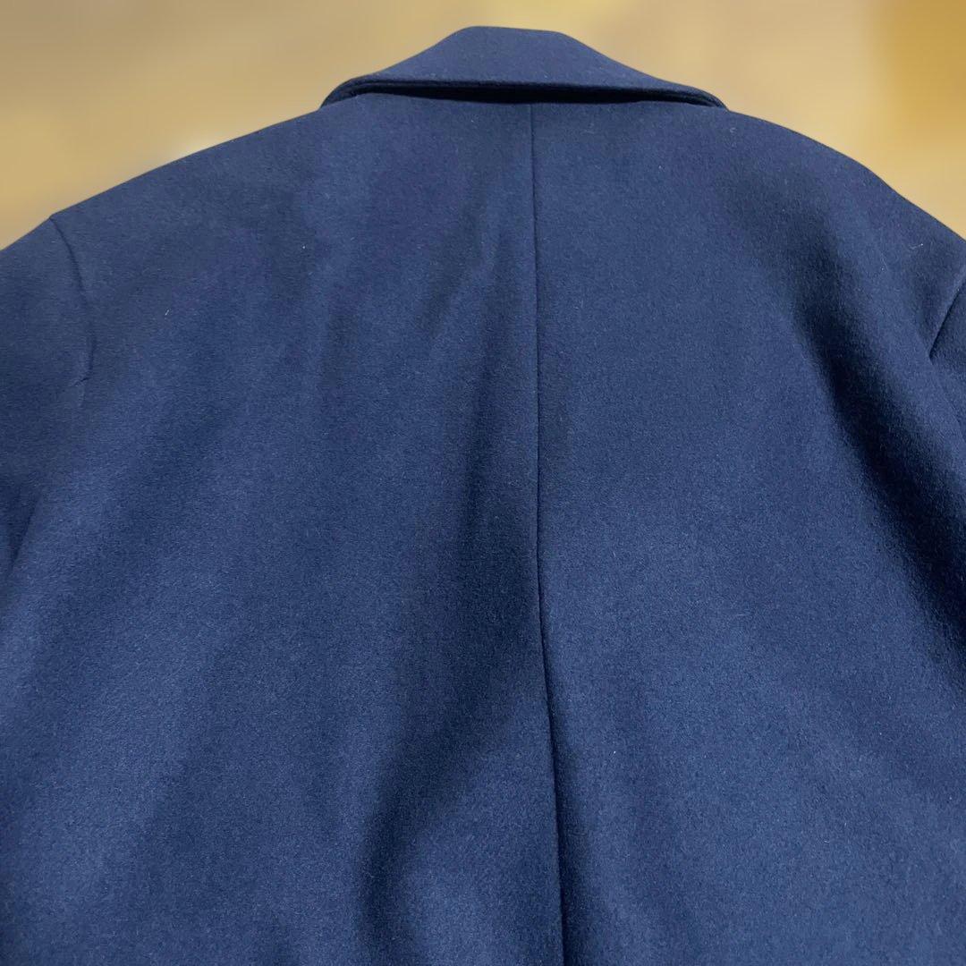 OT1FRAMEWORK ネイビーダブルブレストチェスターコート36