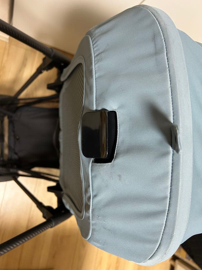 【cybex】メリオカーボン2024 ストーミーブルー カップホルダ、防寒カバー