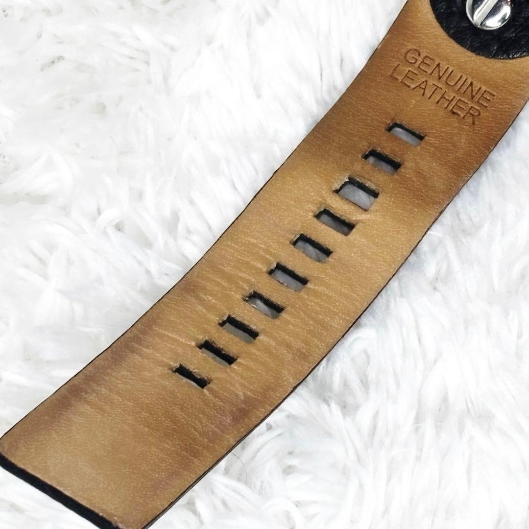 極美品 DIESEL DZ7256 リトルダディ デュアルタイム 稼働品