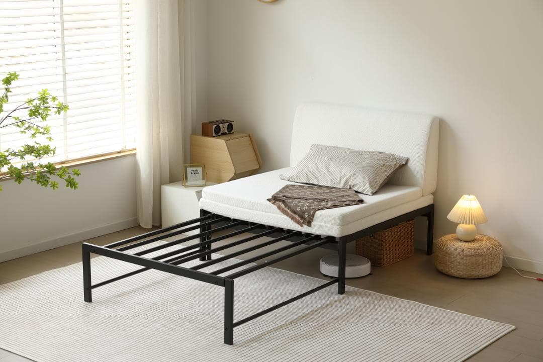 ディベッドソファベッド シングル パイプベッド伸長式ベッド ベッドフレーム 伸縮