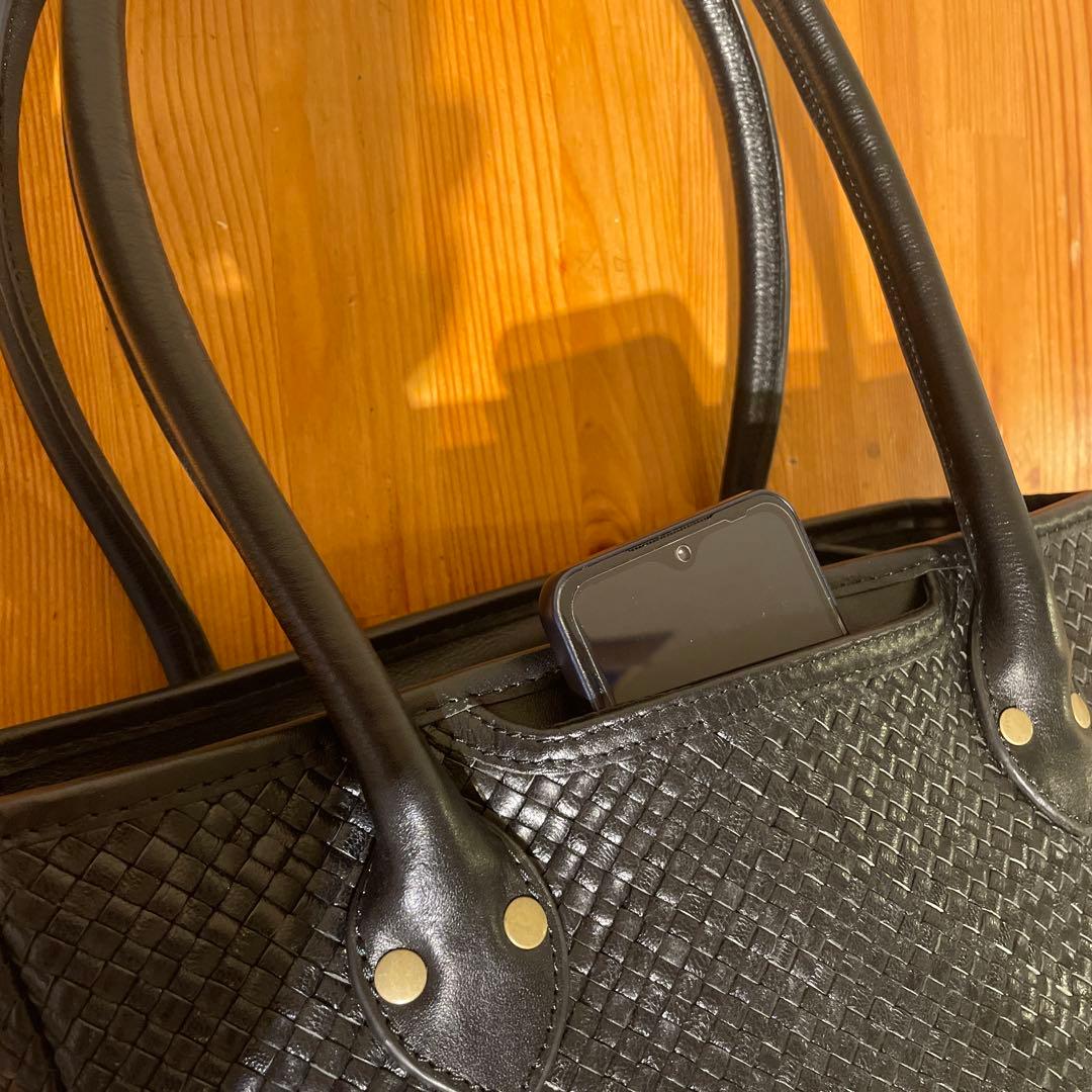 本革ゴート✖︎カーフレザー イントレチャートトート