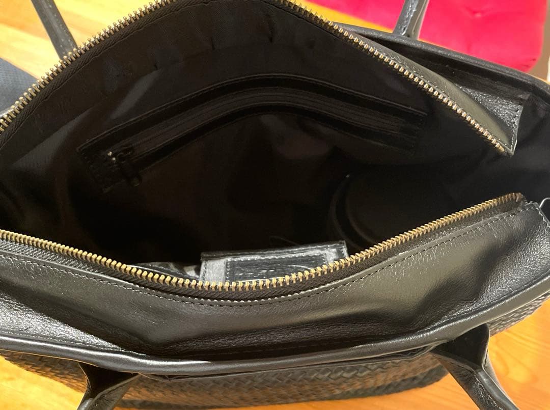 本革ゴート✖︎カーフレザー イントレチャートトート