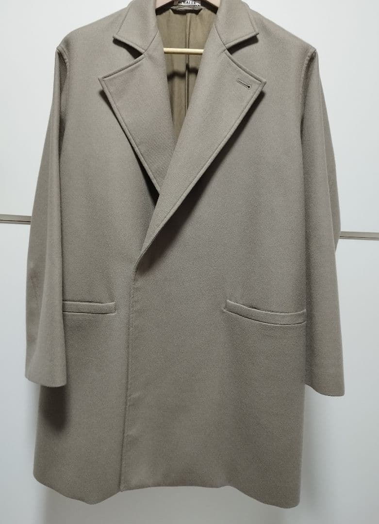 ジャケット・アウター AURALEE LIGHT MELTON OVER COAT 4