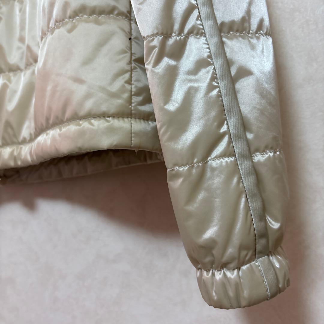 PRADA ノーカラーダウンジャケット　アイボリー