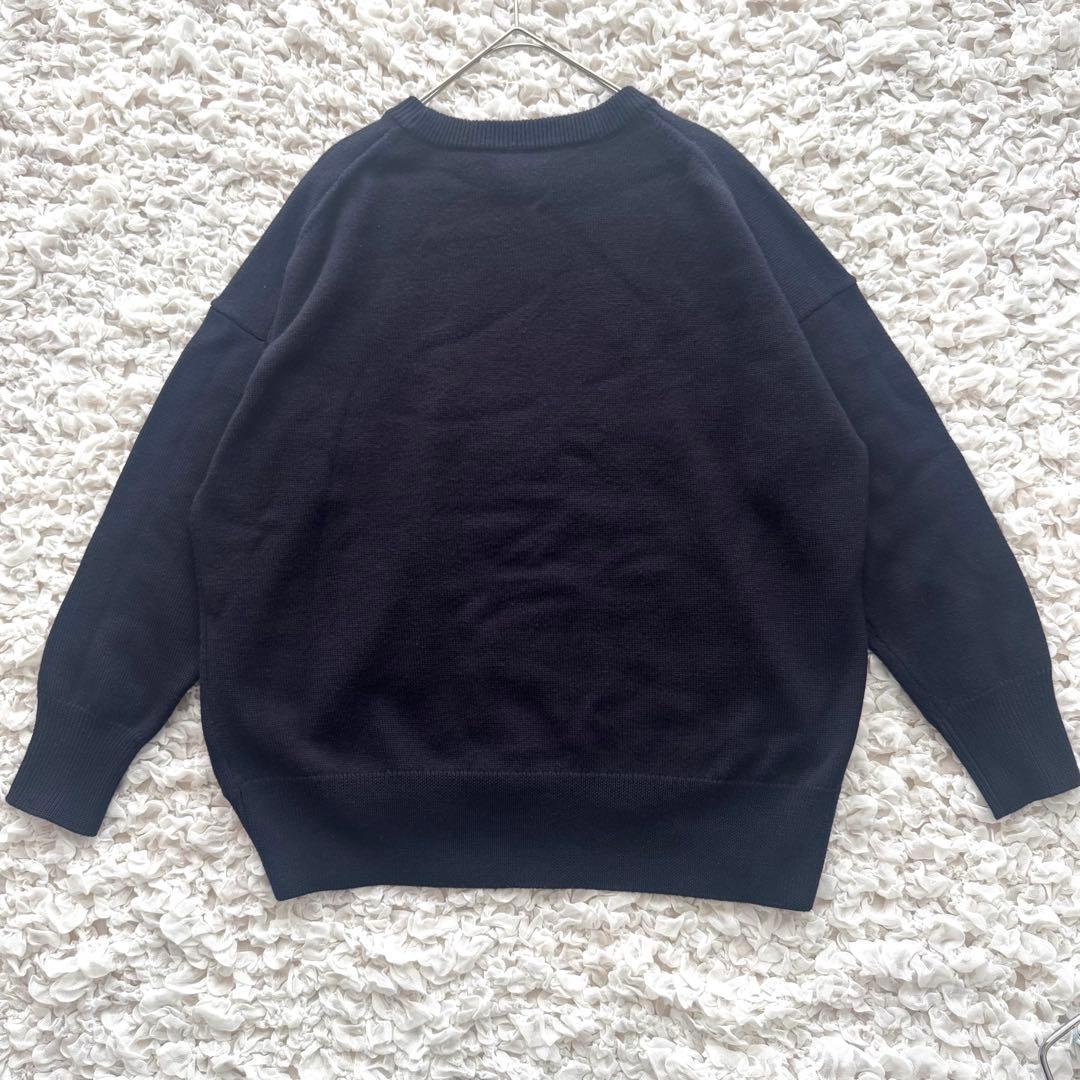 ドゥーズィエムクラス EVERYDAY I LIKE クルーネックニット 紺