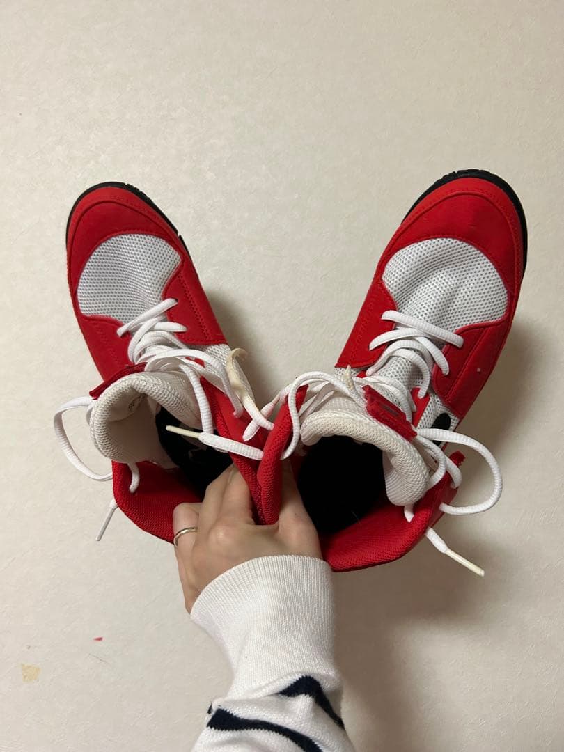 Nike ボクシングシューズ レッド/ホワイト【値下げ】