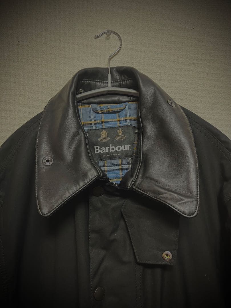 【新品未使用】シティショップ別注バブアーBORDERオイルドコート
