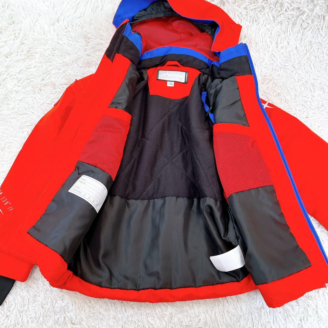 美品✨phenix フェニックス スキーウェア 130cm 上下セット 赤 青