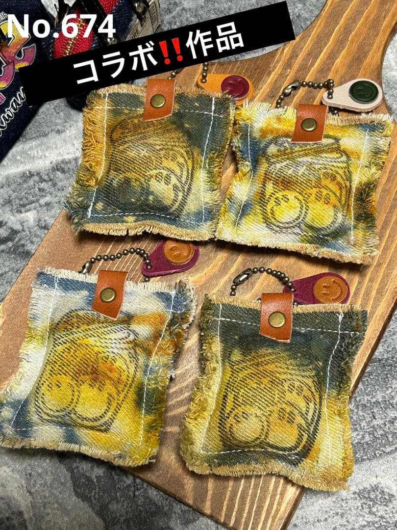 コラボ‼️染めデニムにこちゃん·͜· ꕤ︎︎タグNo.674