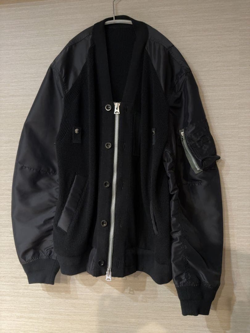 sacai サカイ ツイルニットブルゾン 2025ss
