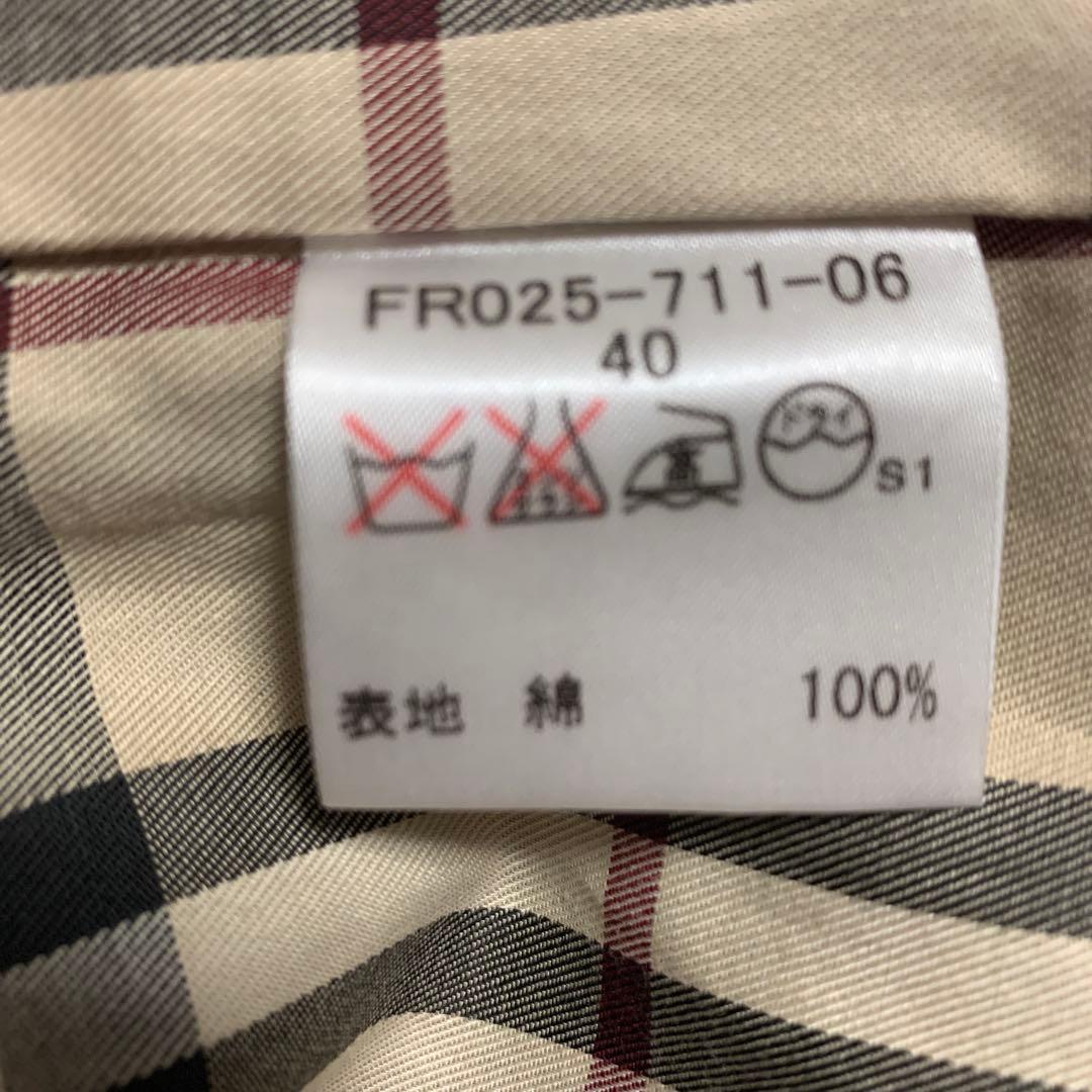 【美品】バーバリー ロンドン ステンカラーコート ノバチェック 黒 グレー日本製