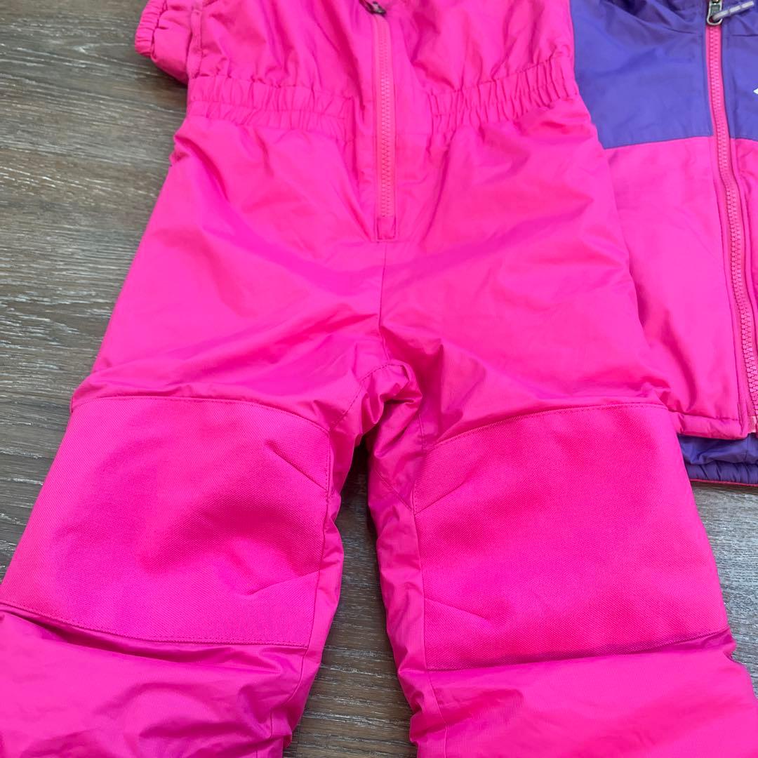 コロンビア　3t 90 100女の子 リバーシブル　スキーウェア