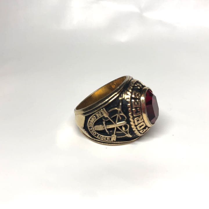 【激レア！匿名配送】グリーンベレー　ヴィンテージカレッジリング 指輪　リング